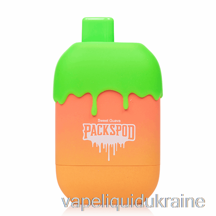 Vape Ukraine Packwood Packspod 5000 Disposable Guava Bubblegum (Sweet Guava)